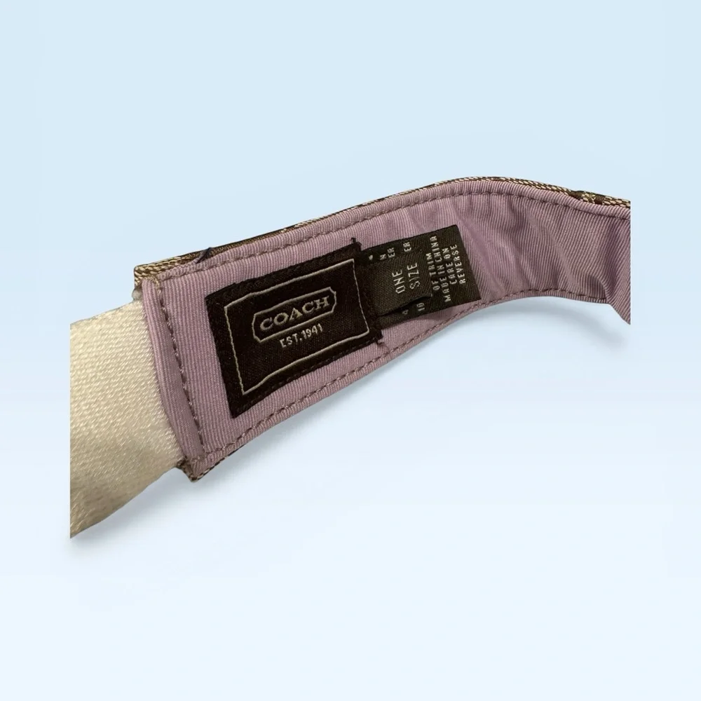 Coach Y2K Monogram Visor Brown Lilac - Picture 4 of 7